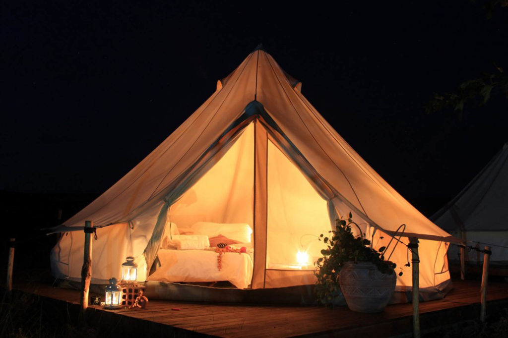 Mini safari tent Night shot