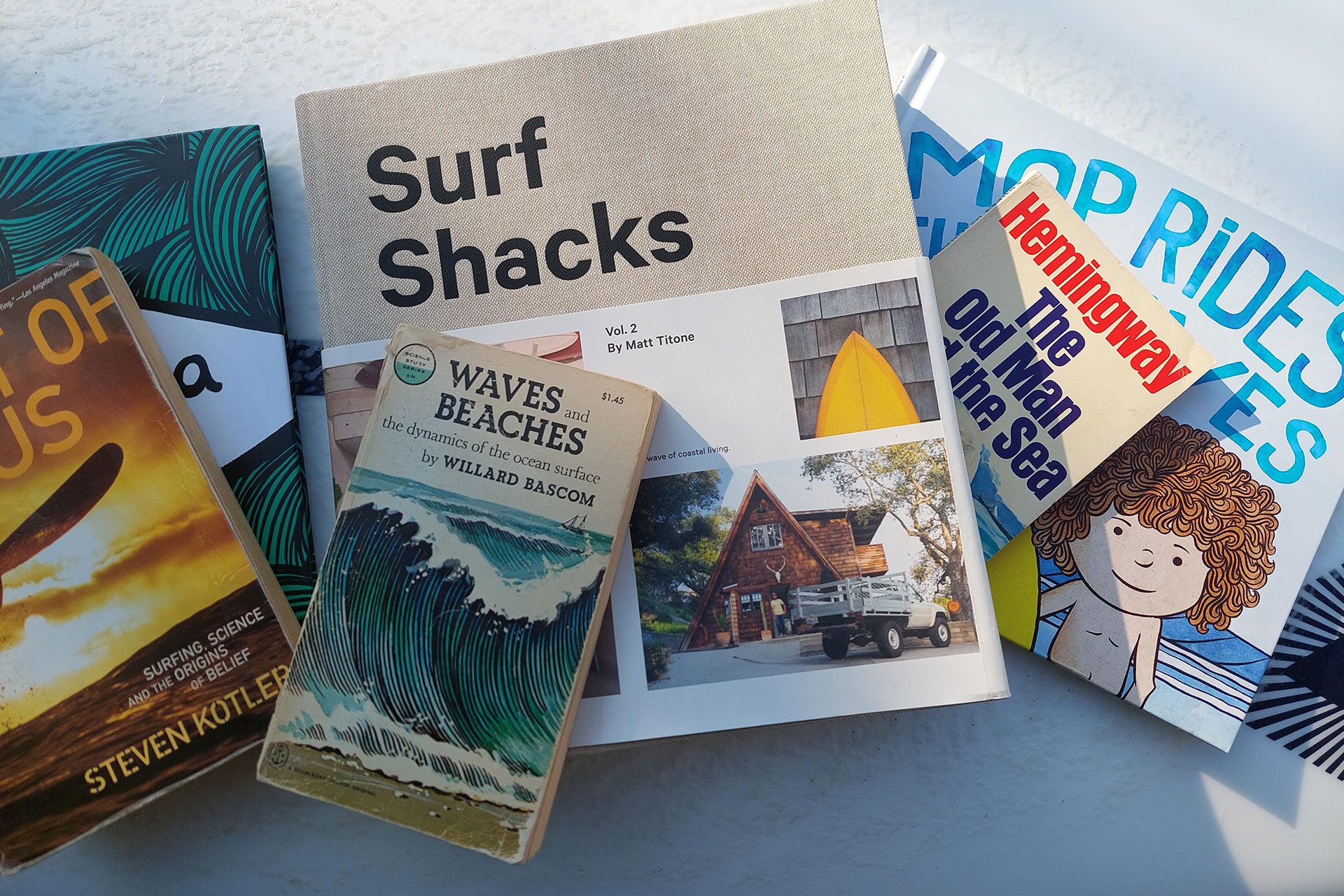 Books about surfing, the ocean & life